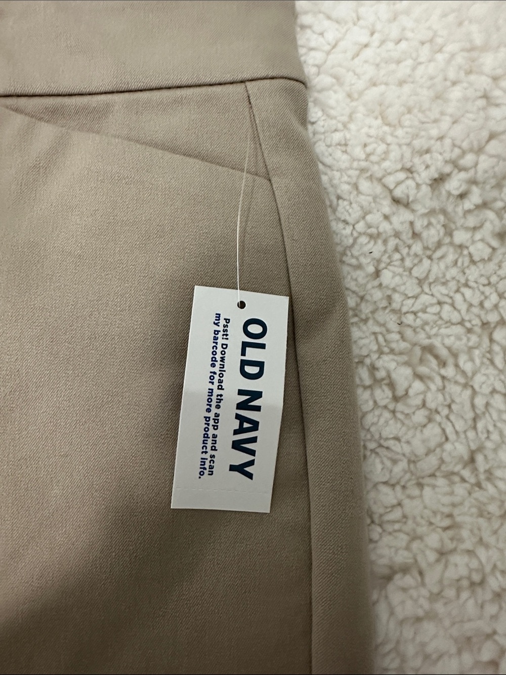 Old Navy Beige High Rise Pixie Flare Pant - Picture 3 of 5